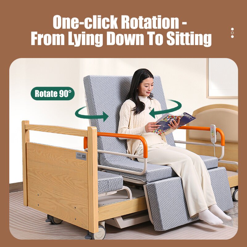 Care Bed Manufacturer - New Five Function Luxurious Electric for Paralysed Patients Flipping