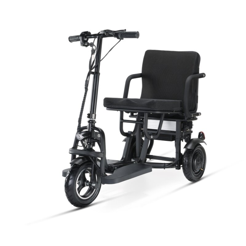 Electric Scooter Manufacturer - Lithium Battery Lightweight Foldable Portable 3 Wheel Adult Handicapped Tricycle