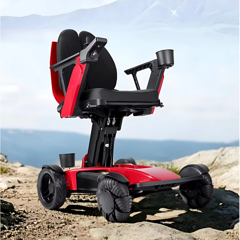 Electric Wheelchair Manufacturer - Luxury Comfortable Backrest Smart Foldable Mobility Lift with 8A Battery