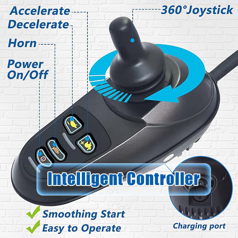 Electric Wheelchair Manufacturer - 500W Motor Portable Folding Smart Mobility for Safe Travel on Plane