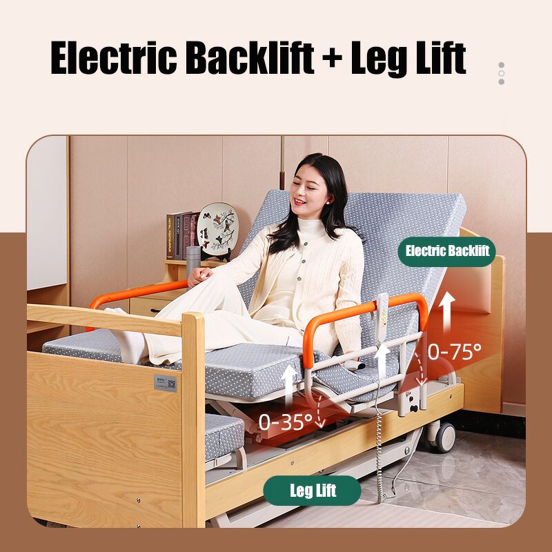 Care Bed Manufacturer - New Five Function Luxurious Electric for Paralysed Patients Flipping