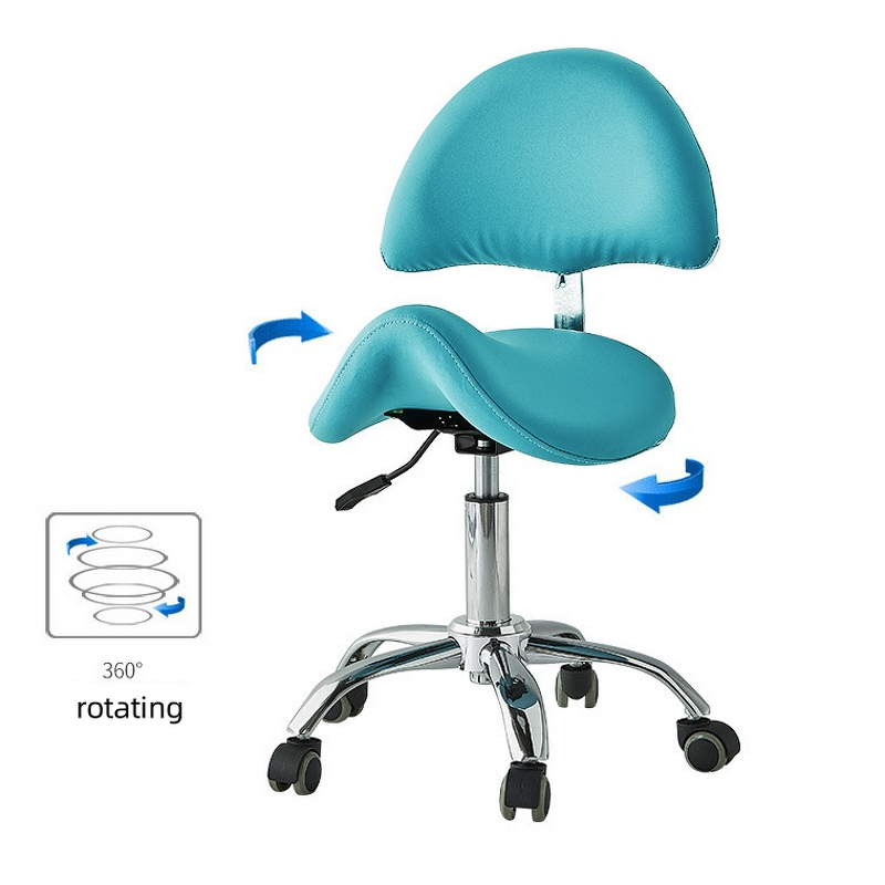 Salon Stool Manufacturer - Durable Adjustable Beauty Chair With Wheels Clinic Furniture