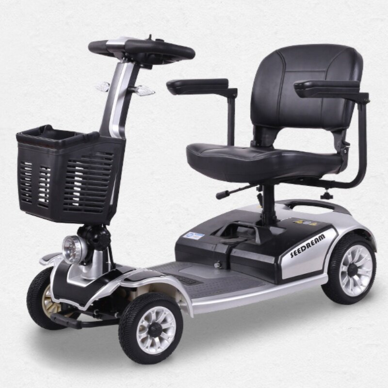 Mobility Scooter Manufacturer - Hot Sell Wholesale Easy Folding Detachable Portable 4 Wheel for Elderly