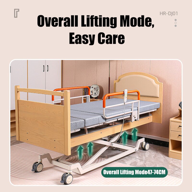 Care Bed Manufacturer - New Five Function Luxurious Electric for Paralysed Patients Flipping