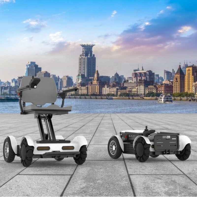 Electric Wheelchair Manufacturer - Lightweight Aluminum Alloy Automatic Folding Robot Bluetooth Remote Control