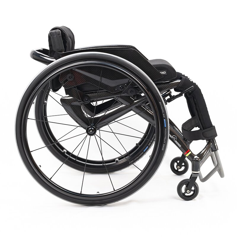Wheelchair Manufacturer - Carbon Fiber Sports with Side Guards Quick Release Backrest Foldable Footrest