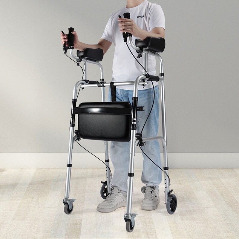 Walker Manufacturer - Light Weight Aluminum Forearm Support Cerebral Palsy Standing Frame Folding