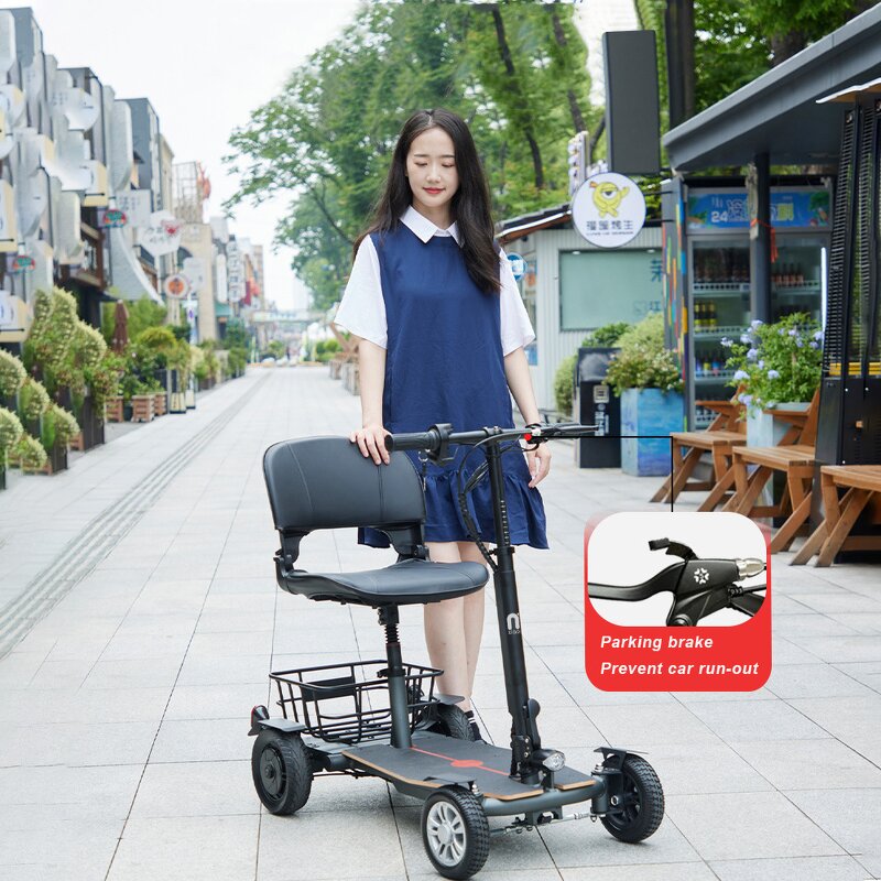 Mobility Scooter Manufacturer - High Quality Aluminum Alloy Portable Lightweight 4 Wheel 12AH Lithium Battery