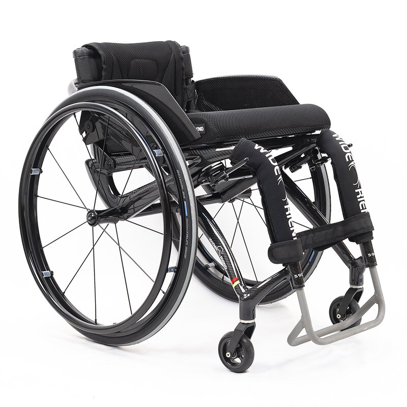 Wheelchair Manufacturer - Carbon Fiber Sports with Side Guards Quick Release Backrest Foldable Footrest