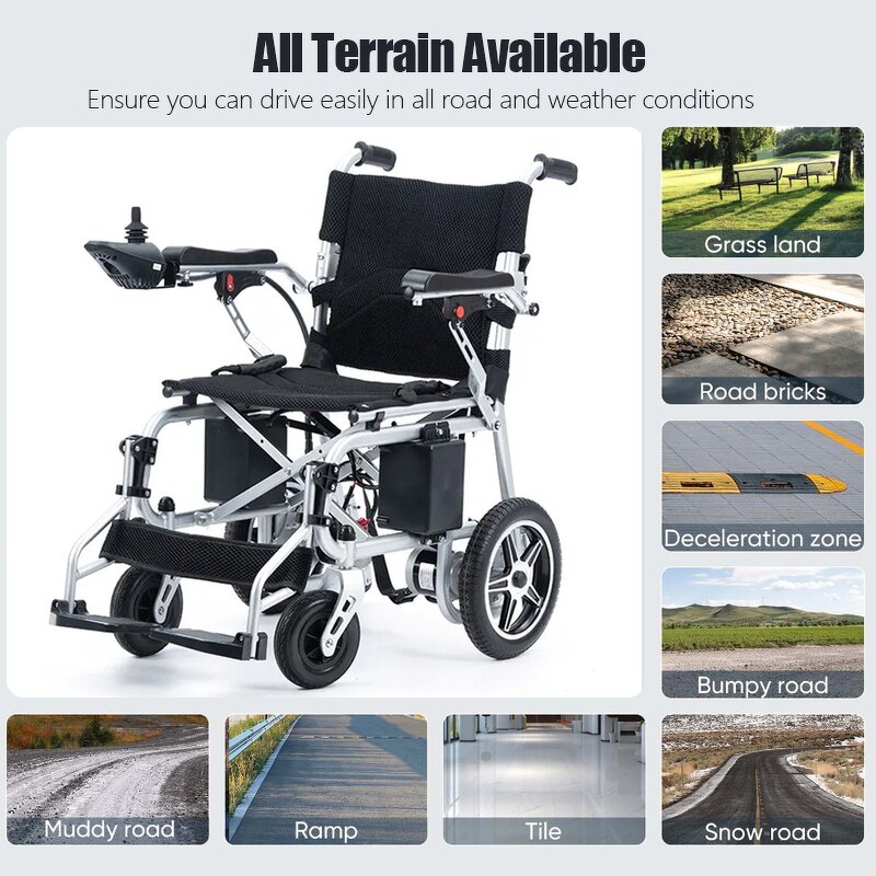 Electric Wheelchair Manufacturer - Factory Wholesale Steel Large Load Weight 12A Lead-Acid Battery