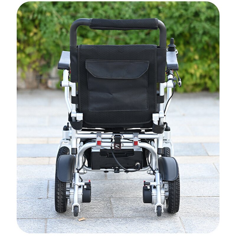 Electric Wheelchair Manufacturer - Fully Automatic Smart Aluminum Alloy Portable Folding with 12A Battery