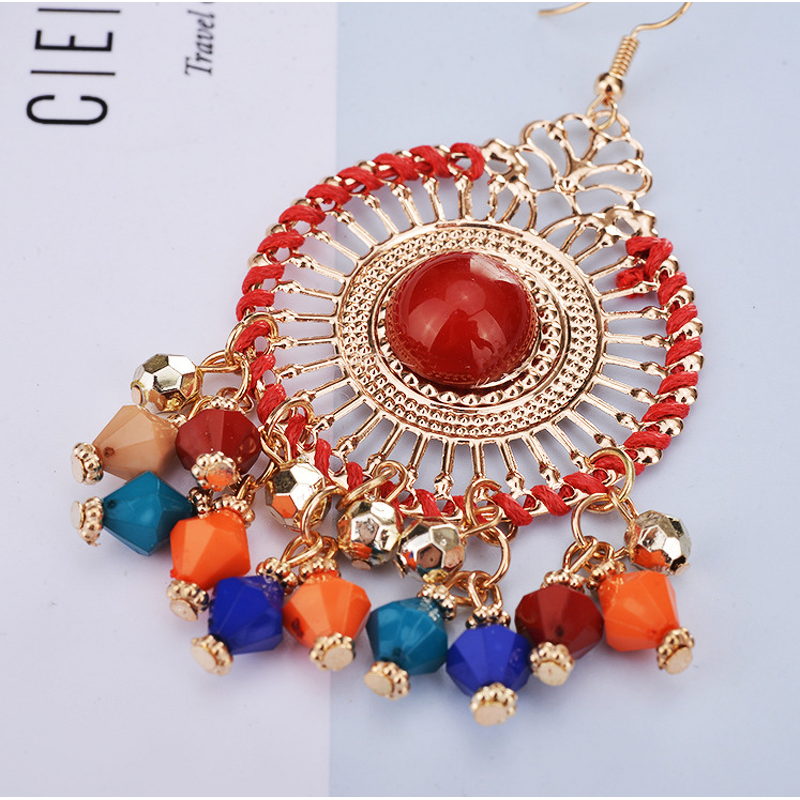 Hoop Earrings Manufacturer - Fashion Gold Colorful Women Wholesale Jewelry