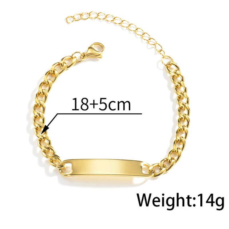 Stainless Steel Bracelet Manufacturer - Personalized Laser Engraving Wholesale Jewelry
