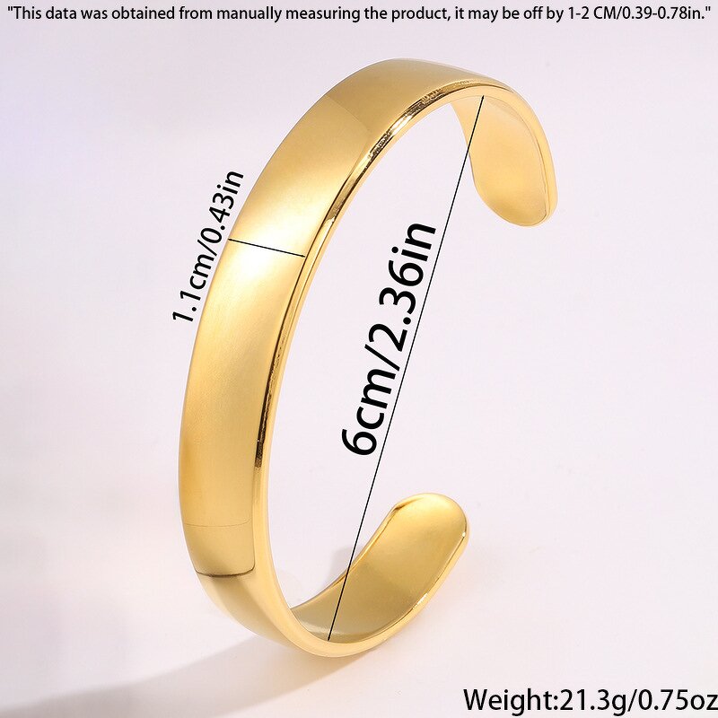 Cuff Bangle Manufacturer - Adjustable Polished Stainless Steel Unisex Hand Made