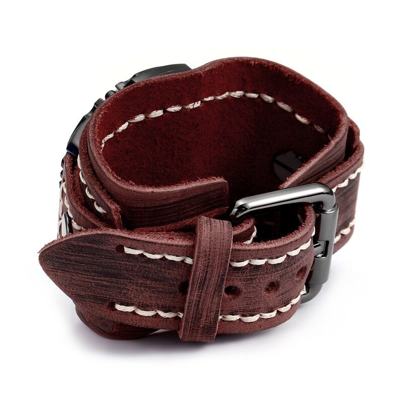 Watch Band Manufacturer - Leather Apple i Watch Ultra Adjustable Men Accessories