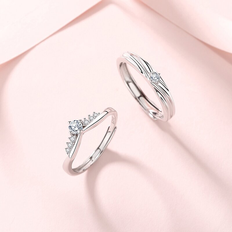 Stacker Ring Manufacturer - 925 Silver 18K Gold Cubic Zirconia Engagement Party