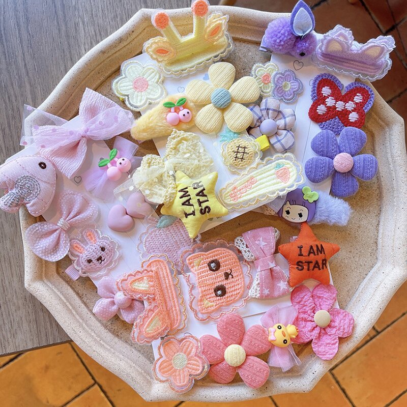 Hair Pins Set Manufacturer - Wholesale 8 Piece Baby Girls Cute Hair Clips Accessories