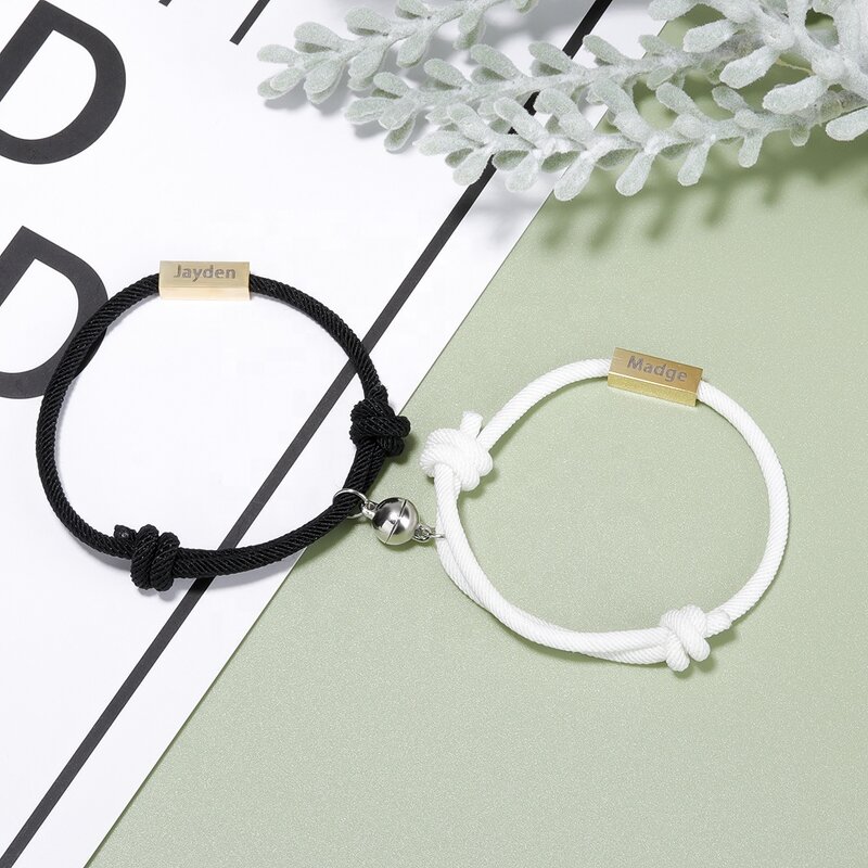 Couple Bracelets Manufacturer - Adjustable Magnetic Touch Love Long Distance Engagement