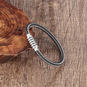 Wire Bracelet Manufacturer - Handmade Woven Stainless Steel Magnetic Clasp