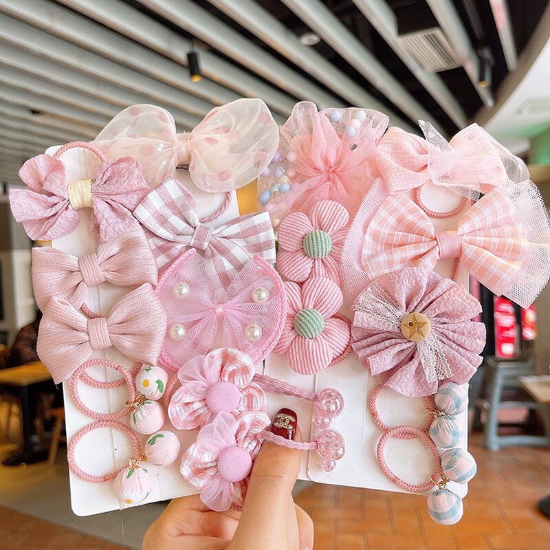Hair Accessories Manufacturer - Summer Flower Girl Bow Little Girl Cute Hairpin