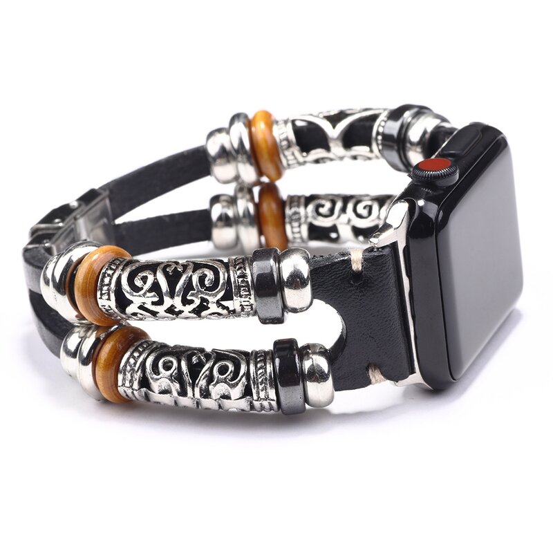 Watch Band Manufacturer - Ethnic Buckle Leather Strap Jewelry Accessory
