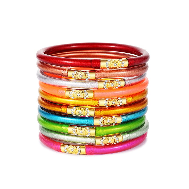 Alloy Bracelet Manufacturer - 2023 Color Plating Crushed Diamond Inlay Magnetic