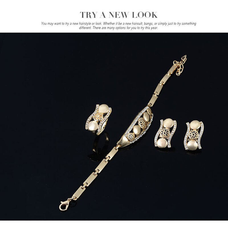 Jewelry Set Manufacturer - 5Pcs Zircon Alloy Punk Weddings Parties Holiday Women