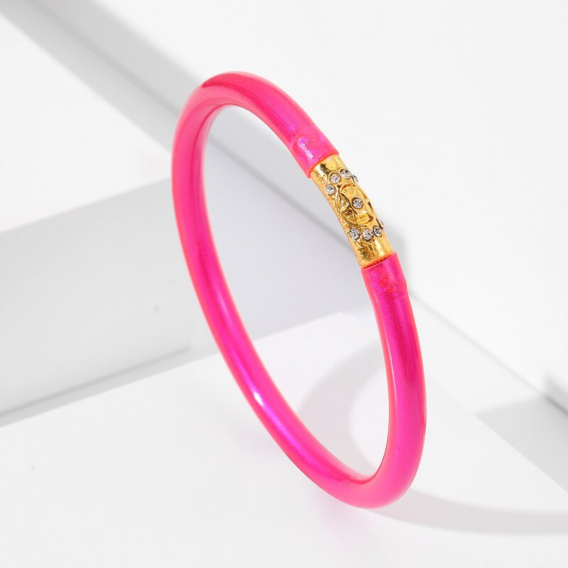 Alloy Bracelet Manufacturer - 2023 Color Plating Crushed Diamond Inlay Magnetic