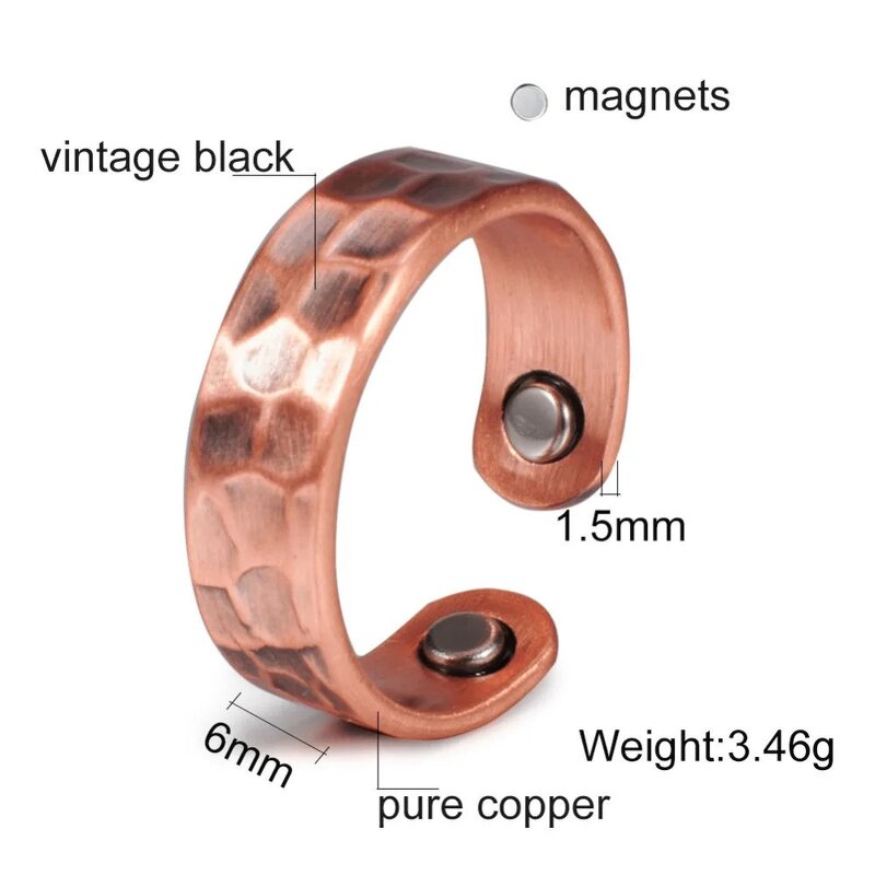 Copper Ring Manufacturer - Magnetic Opening Anti-Snoring Double Adjustable Fashion