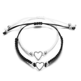 Friendship Bracelet Manufacturer - Wholesale Handmade Couples Love Heart Adjustable