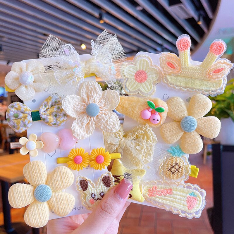 Hair Pins Set Manufacturer - Wholesale 8 Piece Baby Girls Cute Hair Clips Accessories