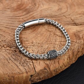 Stainless Steel Bracelet Manufacturer - Snap Chain Simple Fashionable Mens Gift