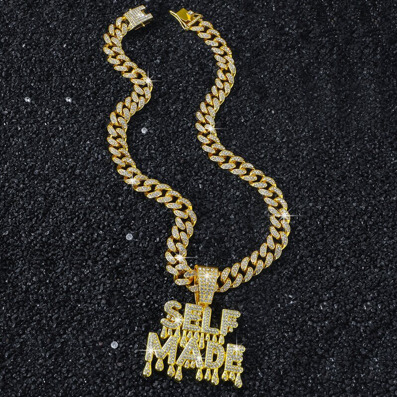 Pendant Necklace Manufacturer - 18k Gold Moissanite Letter Cuban Link Chain 2026