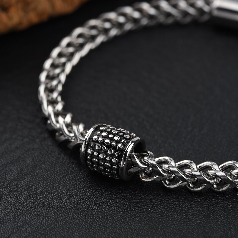Stainless Steel Bracelet Manufacturer - Snap Chain Simple Fashionable Mens Gift