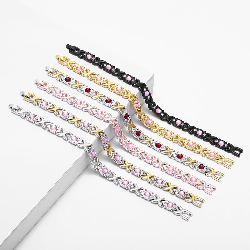 Magnetic Bracelet Manufacturer - Energy Diamond-encrusted Health Women's Wristband