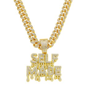 Pendant Necklace Manufacturer - 18k Gold Moissanite Letter Cuban Link Chain 2026
