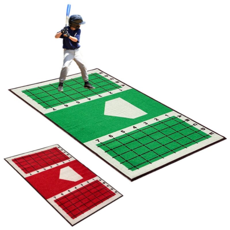 Youth Batting Mat Manufacturer - Instructional Setup Stances Stride Swing Training