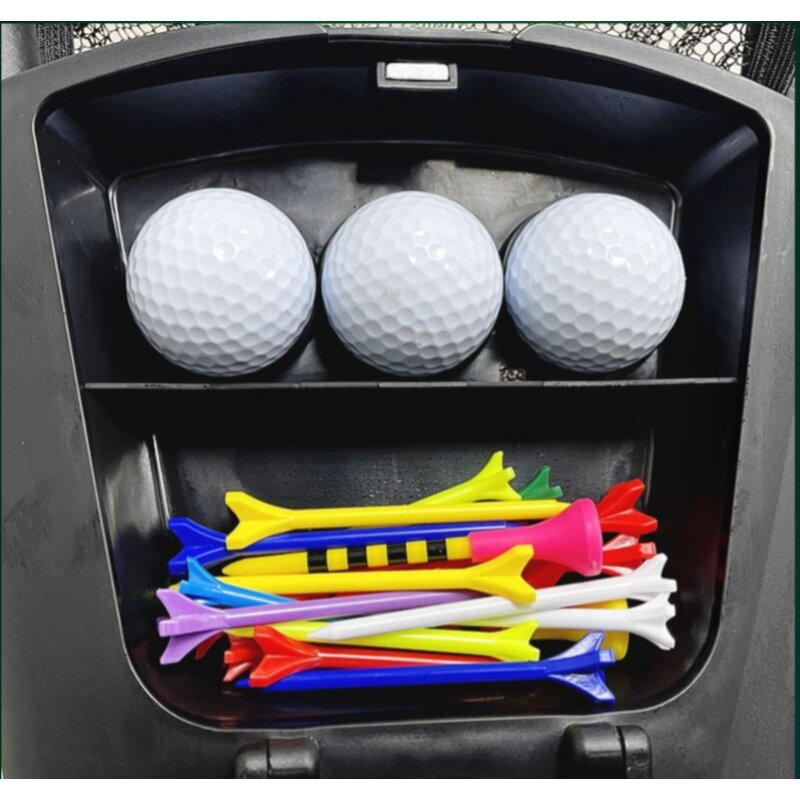 Golf Push Cart Manufacturer - 3-Wheel Aluminium Folding Portable 60kg Load GVM Black