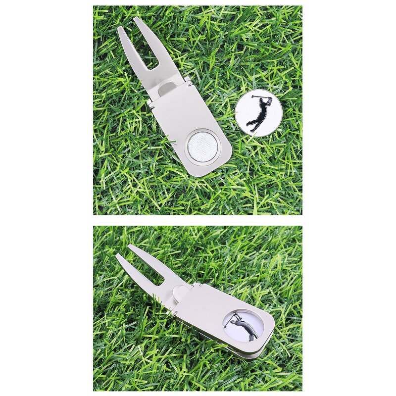 Golf Divot Tool Manufacturer - Magnetic Aluminium Cigar Holder Ball Marker Waterproof Cart