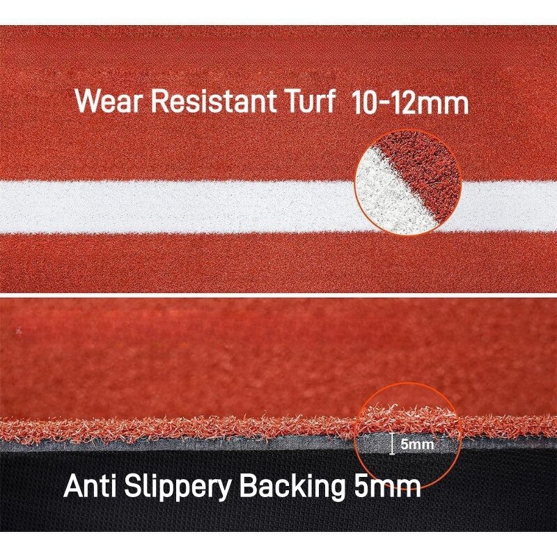 Baseball Batting Mat Manufacturer - 3.8*10ft 10mm Turf 5mm EVA Eco-Friendly Backyard