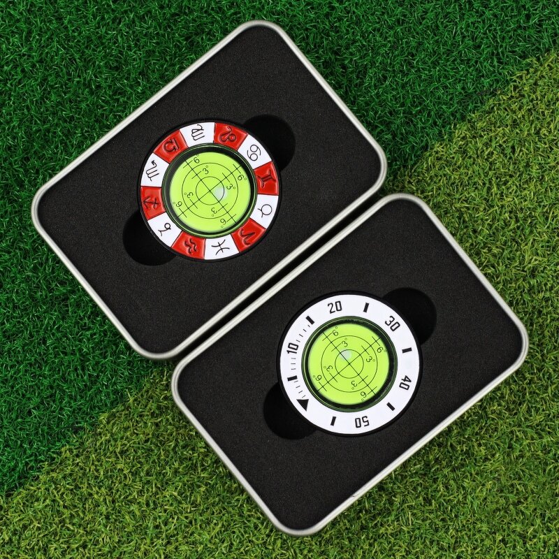 Golf Ball Marker Manufacturer - Zinc Alloy Coin Slope Putting Level Alignment Bubble