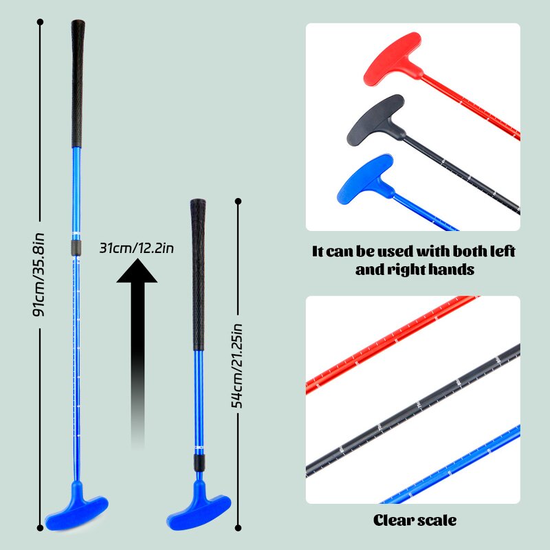 Golf Putter Manufacturer - Multi-color 2-Section Telescopic Adjustable Practice Accessories