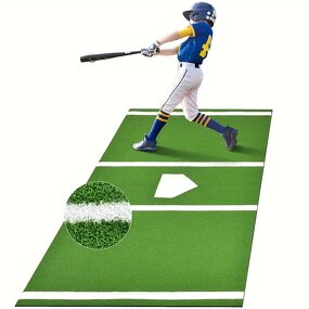 Baseball Batting Mat Manufacturer - 3.8*10ft 10mm Turf 5mm EVA Eco-Friendly Backyard