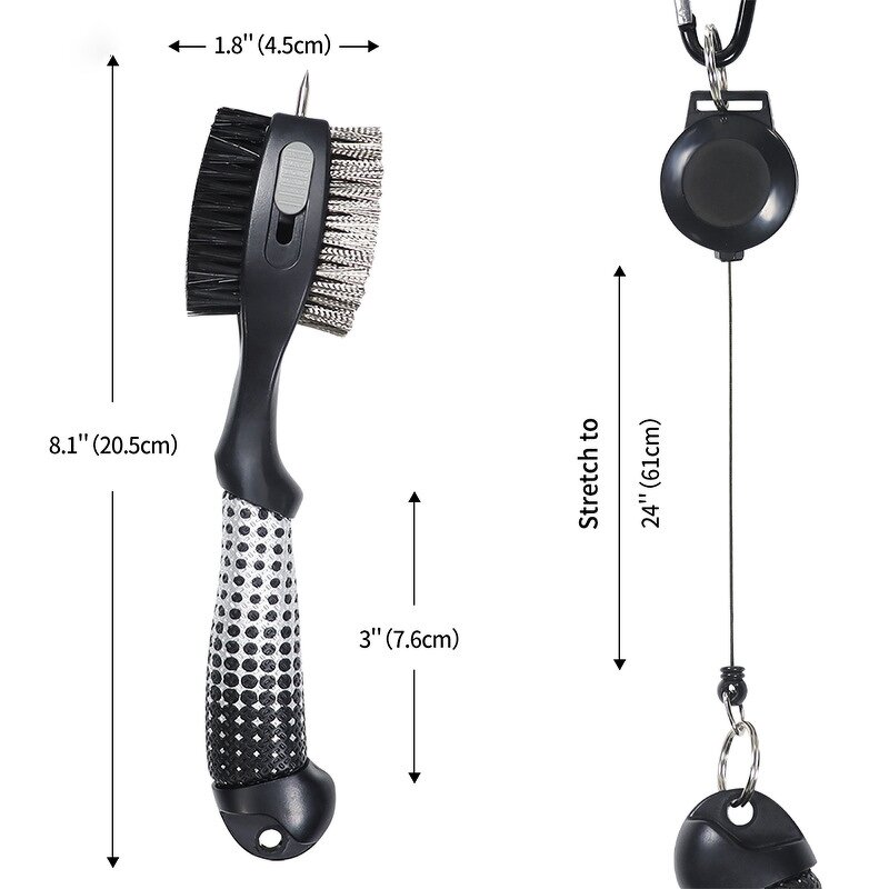 Golf Cleaning Brush Manufacturer - Factory Direct Zinc Alloy 18cm Premium Durable Tool Kit