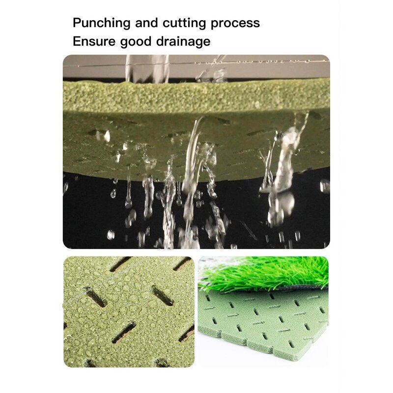 XPE Shock Pad Tiles Manufacturer - Waterproof Green Artificial Grass Football Tennis Court