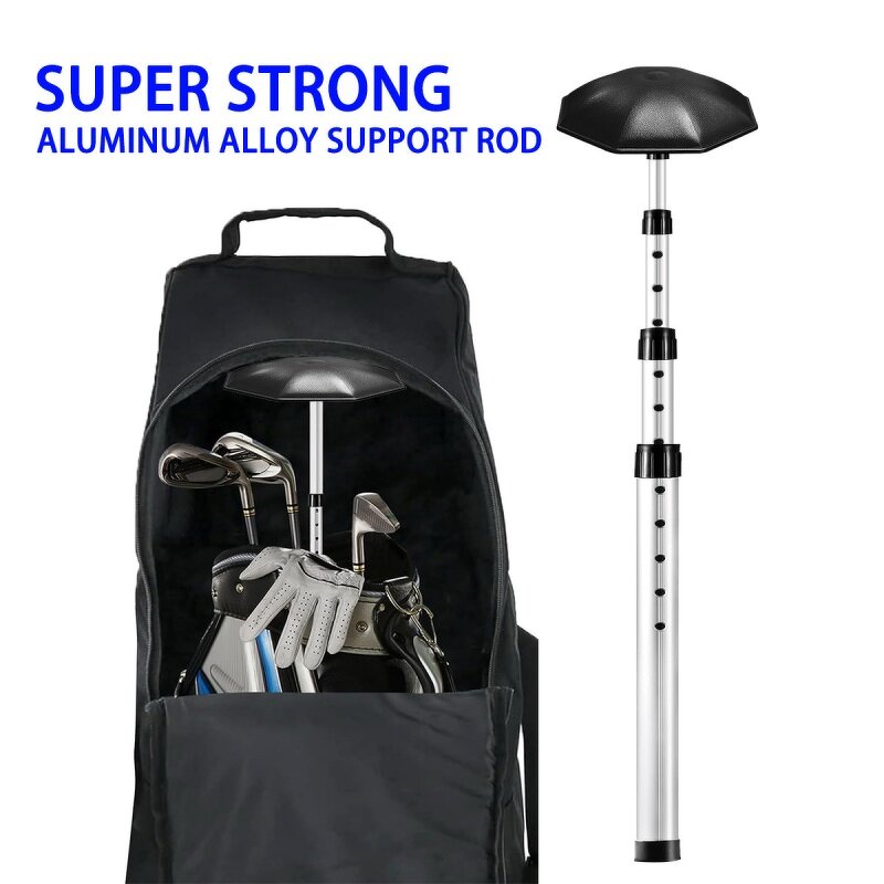 Golf Travel Support Manufacturer - Aluminum Hexagonal 21-52" Multi-Function Stick Bar