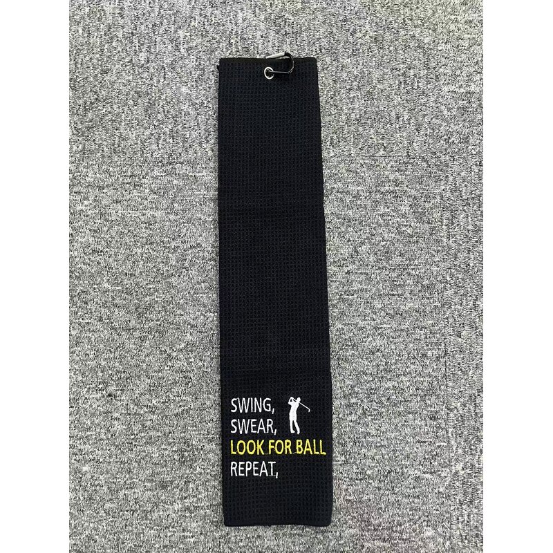 Golf Towel Manufacturer - Custom Sublimation Microfiber Waffle Luxury Sport Custom Logo