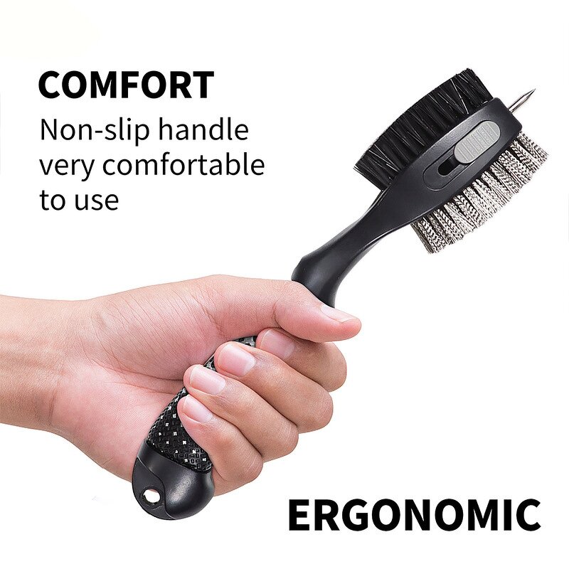 Golf Cleaning Brush Manufacturer - Factory Direct Zinc Alloy 18cm Premium Durable Tool Kit