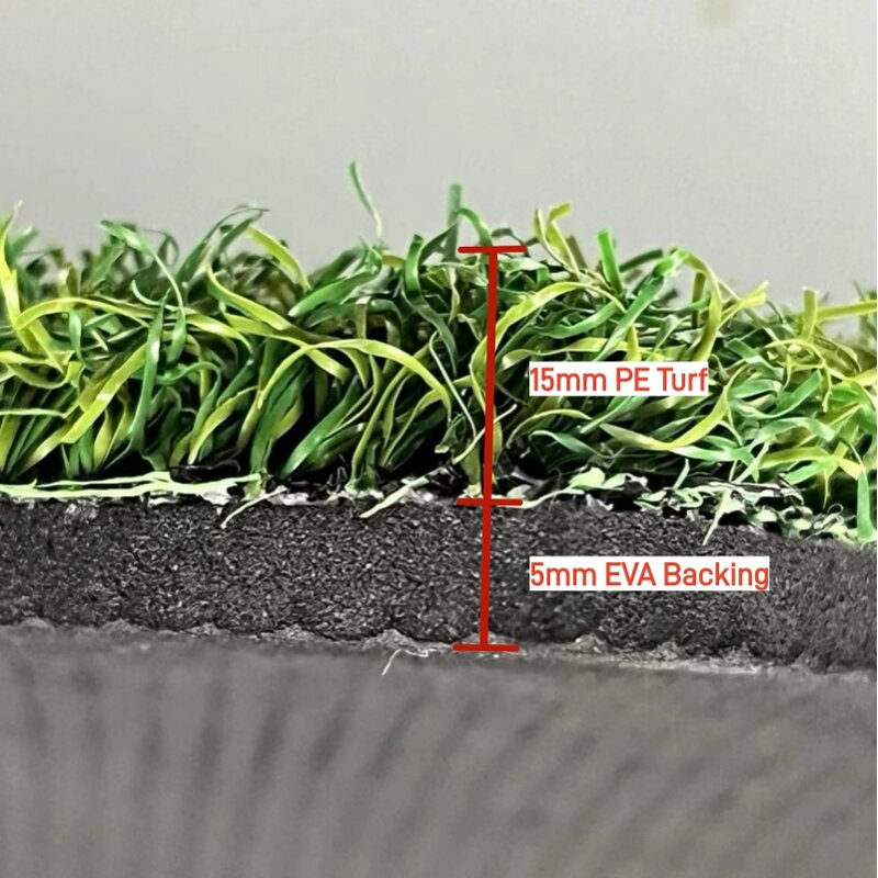 Baseball Practice Mat Manufacturer - 3.8*10FT 12mm PE Turf Non-slip Inlaid Homeplate