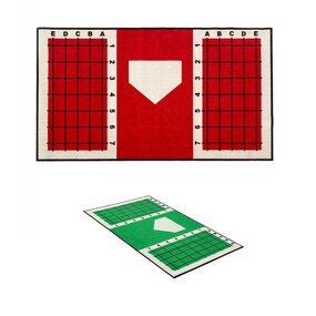Batting Training Mat Manufacturer - Soft Clay Green Teaching Lines Indoor Outdoor